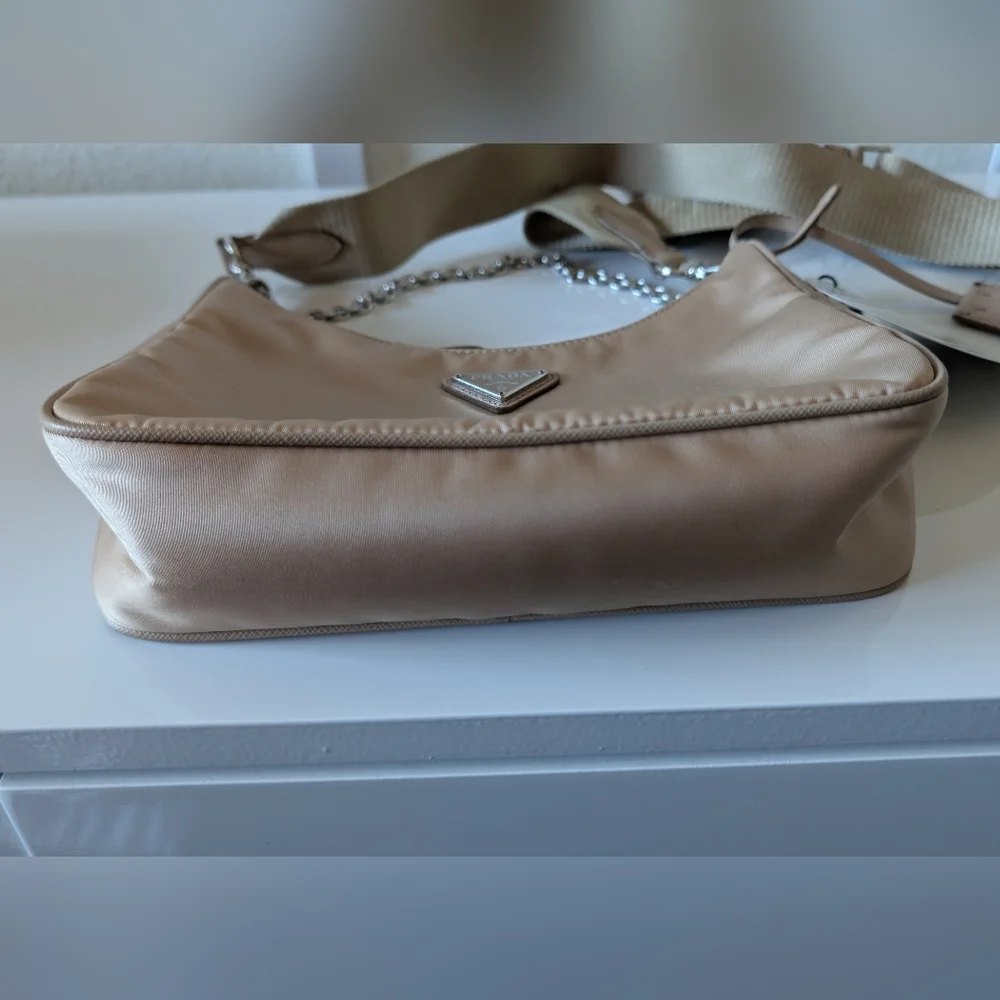 Prada Tan Shoulder Bag with Chain Strap - Picture 5 of 16